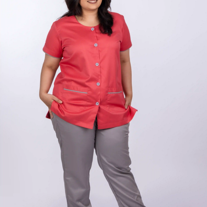 Women Nursing Uniform V Neck 5