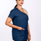 Women Nursing Without Callor Teal Blur - Baige 7
