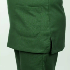 U Neck dark green Women Scrub pocket 3