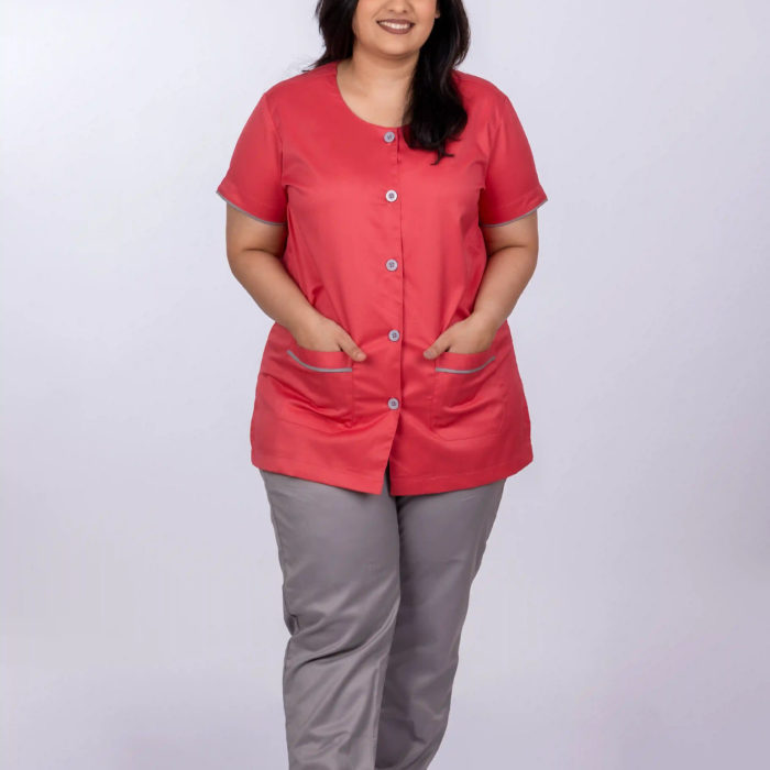 Women Nursing Uniform V Neck 1